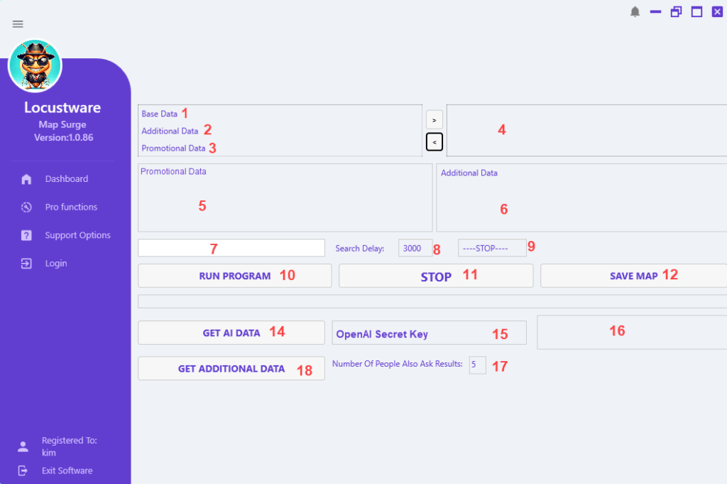 Map Surge Dashboard